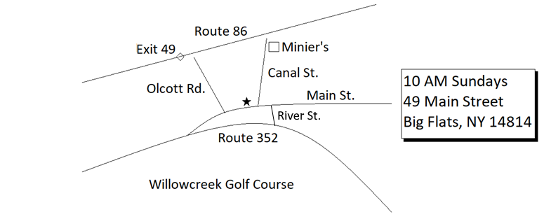 Map To Our Church